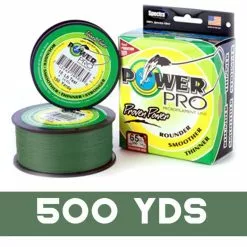 POWER PRO BRAID LINE 500yds GREEN - 100lb