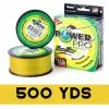 POWER PRO BRAID LINE 500yds YELLOW - 100lb
