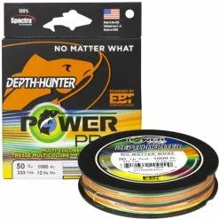 POWER PRO DEPTH HUNTER BRAID LINE 333yds MULTI COLOUR - 80lb