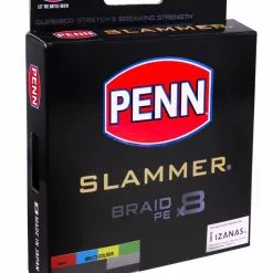 PENN SLAMMER X8 BRAID LINE 150m MULTI COLOUR - 40lb
