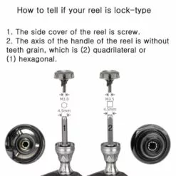 GOMEXUS SPIN REEL STAND LOCK TYPE - 42mm - BK - Black 3.0mm 7 GOMEXUS SPIN REEL STAND LOCK TYPE - 42mm - BK - Black 3.0mm -Cheap Line Store R3 30 35 1