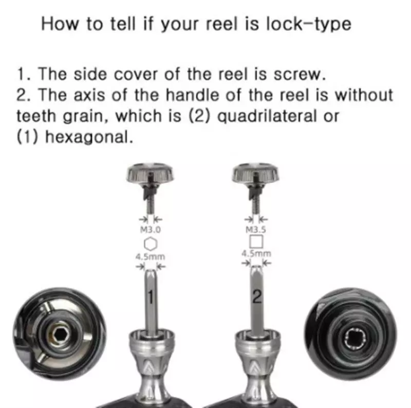 GOMEXUS SPIN REEL STAND LOCK TYPE - 42mm - BK - Black 3.0mm 3 GOMEXUS SPIN REEL STAND LOCK TYPE - 42mm - BK - Black 3.0mm - Image 3