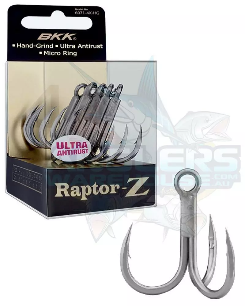 BKK RAPTOR Z TREBLE HOOKS - 5/0 - Qty 5 1 BKK RAPTOR Z TREBLE HOOKS - 5/0 - Qty 5