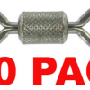 SHOGUN BLACK ROLLING SWIVELS 100 PACK #1/0 - 137lb - Qty 100pcs