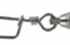 SHOGUN BLACK BALL BEARING SWIVEL WITH COASTLOCK SNAP - #1 - 30lb - Qty 5pcs