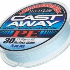 SUNLINE CAST AWAY PE BRAID LINE BLUE 10lb - PE0.6 -150m