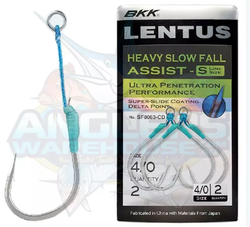 BKK LENTUS HEAVY SLOW FALL ASSIST HOOKS - S - 3/0 - Qty 2 1 BKK LENTUS HEAVY SLOW FALL ASSIST HOOKS - S - 3/0 - Qty 2