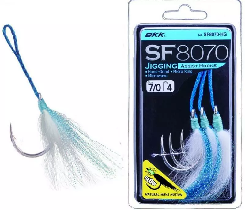 BKK SF8070 JIGGING ASSIST HOOKS - 11/0 - Qty 2 1 BKK SF8070 JIGGING ASSIST HOOKS - 11/0 - Qty 2