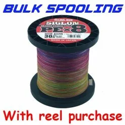 BULK SPOOL UP - SUNLINE SIGLON PEX8 BRAID LINE MULTI COLOUR - PER 100yds - 100lb