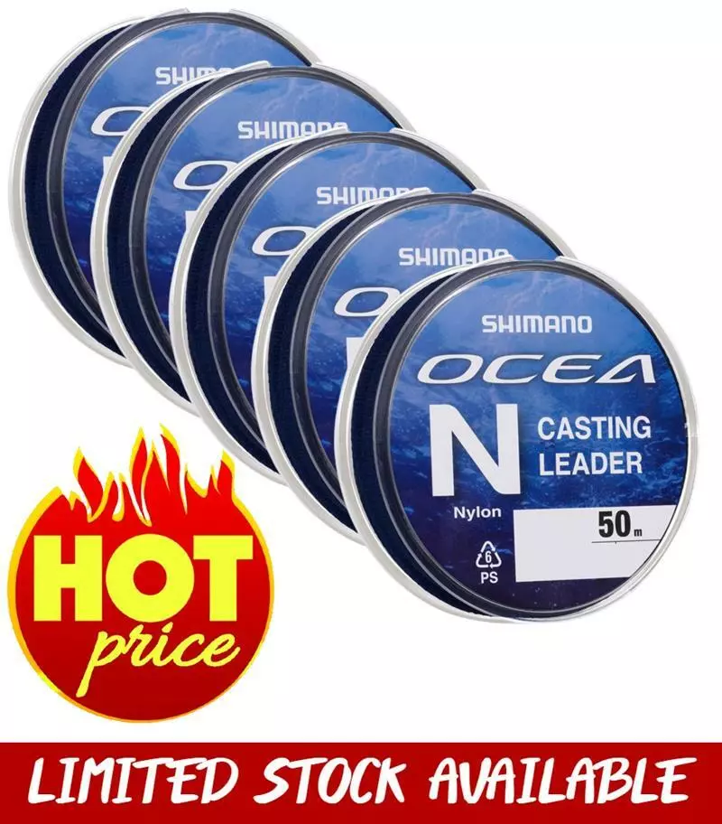 SHIMANO OCEA N CASTING LEADER LINE 5 PACK 1 SHIMANO OCEA N CASTING LEADER LINE 5 PACK