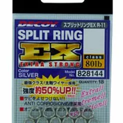 DECOY SPLIT RING EXTRA STRONG - #1 - 30lb Test - Qty 18