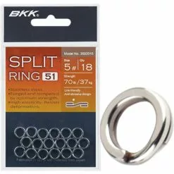 BKK SPLIT RINGS - 10+ - 400lb/ 182kg - Qty 7