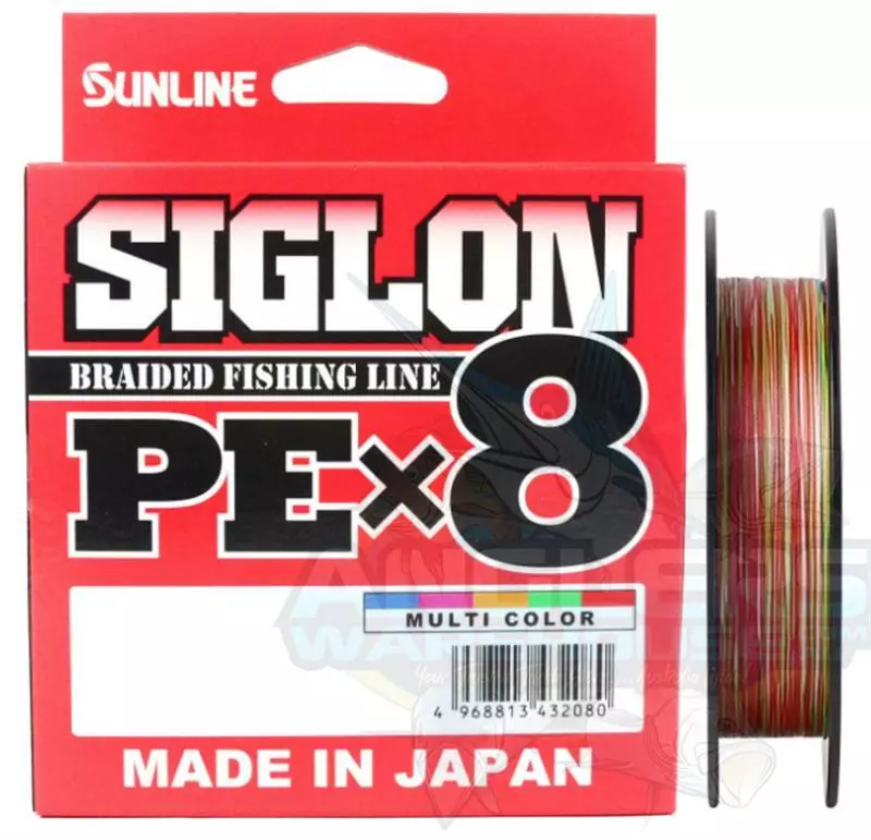 SUNLINE SIGLON PEX8 BRAID LINE 150m MULTI COLOUR - 35lb - PE3 1 SUNLINE SIGLON PEX8 BRAID LINE 150m MULTI COLOUR - 35lb - PE3
