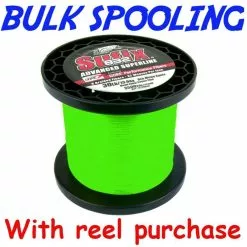 BULK SPOOL UP - SUFIX 832 BRAID LINE NEON LIME - PER 100yds - 80lb