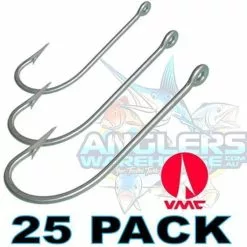 VMC 9255PS PERMASTEEL OSHAUGHNESSY HOOKS 25 PACK 9/0 - Qty 25