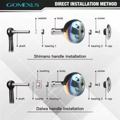 GOMEXUS GALAXY POWER KNOB TITANIUM 38mm - BK - Flame & Black -Cheap Line Store TA38SJ 4