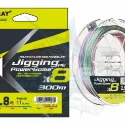 TORAY JIGGING PE X8 POWERGAME BRAID LINE 300m MULTI COLOUR - 80lb - PE 6