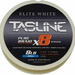 TASLINE ELITE X8 PURE BRAID 150m WHITE - 16lb - PE 1 5 TASLINE ELITE X8 PURE BRAID 150m WHITE - 16lb - PE 1 -Cheap Line Store TL 0150 1