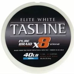 TASLINE ELITE X8 PURE BRAID 300m WHITE - 100lb - PE 10 -Cheap Line Store TL 0300 4