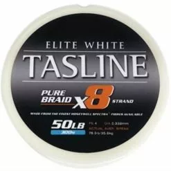 TASLINE ELITE X8 PURE BRAID 300m WHITE - 100lb - PE 10 -Cheap Line Store TL 0300 5