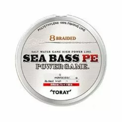 TORAY SEA BASS PE POWER GAME BRAID LINE 150m WHITE - 26lb - PE 2.0