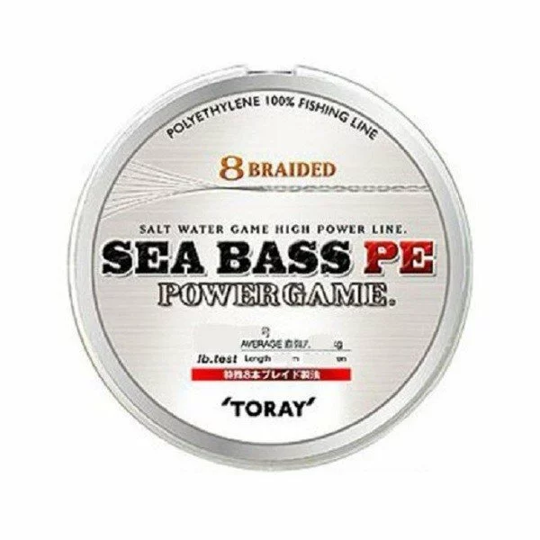 TORAY SEA BASS PE POWER GAME BRAID LINE 150m WHITE - 26lb - PE 2.0 1 TORAY SEA BASS PE POWER GAME BRAID LINE 150m WHITE - 26lb - PE 2.0