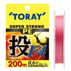 TORAY SUPER STRONG PE NAGE F4 BRAID LINE 200m MULTI COLOUR - 35lb - 16kg - PE 3.0