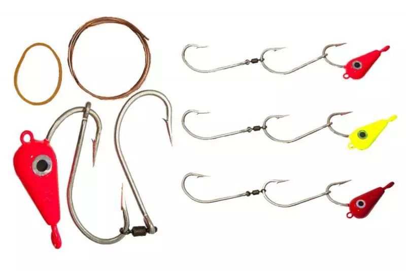 Tackle Tactics TT LURES BAIT TROLLING RIGS - RED 60G - 8/0 2 Tackle Tactics TT LURES BAIT TROLLING RIGS - RED 60G - 8/0 - Image 2