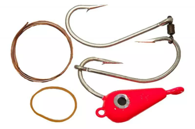 Tackle Tactics TT LURES BAIT TROLLING RIGS - RED 60G - 8/0 3 Tackle Tactics TT LURES BAIT TROLLING RIGS - RED 60G - 8/0 - Image 3