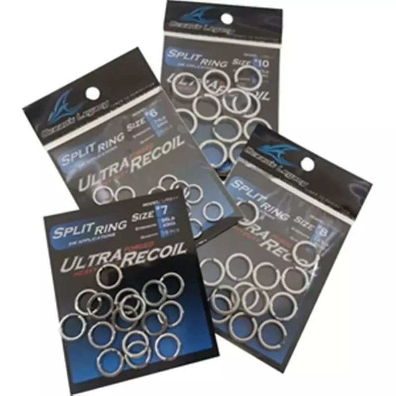 OCEANS LEGACY ULTRA SPLIT RINGS - #6 - 74lb - Qty 18 1 OCEANS LEGACY ULTRA SPLIT RINGS - #6 - 74lb - Qty 18