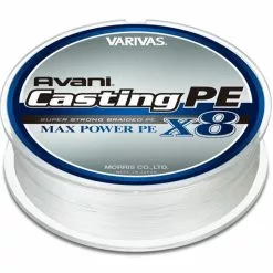 VARIVAS AVANI CASTING MAX POWER PE X8 BRAID LINE 300m WHITE - PE 8.0 - 112lb