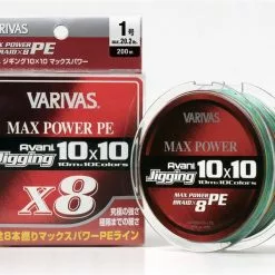 VARIVAS AVANI MAX POWER JIGGING 10x10 BRAID LINE 300m MULTI COLOUR - PE 6.0 - 85lb