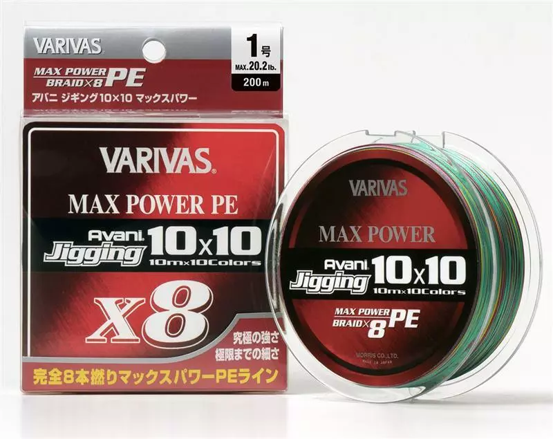 VARIVAS AVANI MAX POWER JIGGING 10x10 BRAID LINE 600m MULTI COLOUR - PE 5.0 - 78lb 1 VARIVAS AVANI MAX POWER JIGGING 10x10 BRAID LINE 600m MULTI COLOUR - PE 5.0 - 78lb
