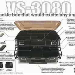 VERSUS VS-3080 TACKLE BOX - Yellow -Cheap Line Store VS 3080 3