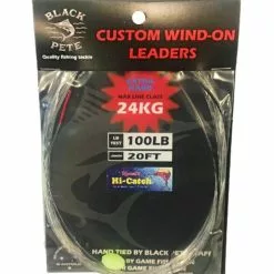 BLACK PETE CUSTOM WIND ON LEADER 20ft - 400lb