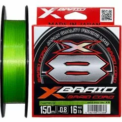 YGK X-BRAID BRAID CORD X8 LINE 300m GREEN - 100lb - PE 8.0