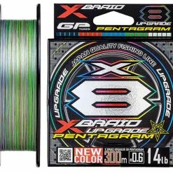 YGK X-BRAID UPGRADE X8 PENTAGRAM BRAID LINE 300m MULTI COLOUR - 40lb - PE 2.0