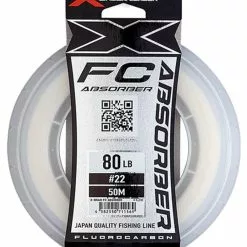 YGK X-BRAID FC ABSORBER FLUOROCARBON LINE 50m - 130lb