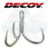 DECOY EXTRA WIDE GAP Y-W77 TREBLE HOOKS - 3/0 - Qty 6pcs