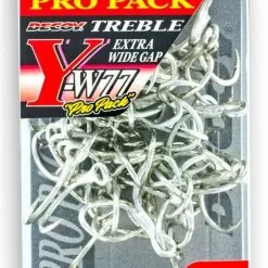 DECOY EXTRA WIDE GAP Y-W77 TREBLE HOOKS PRO PACK - 2 - Qty 30pcs
